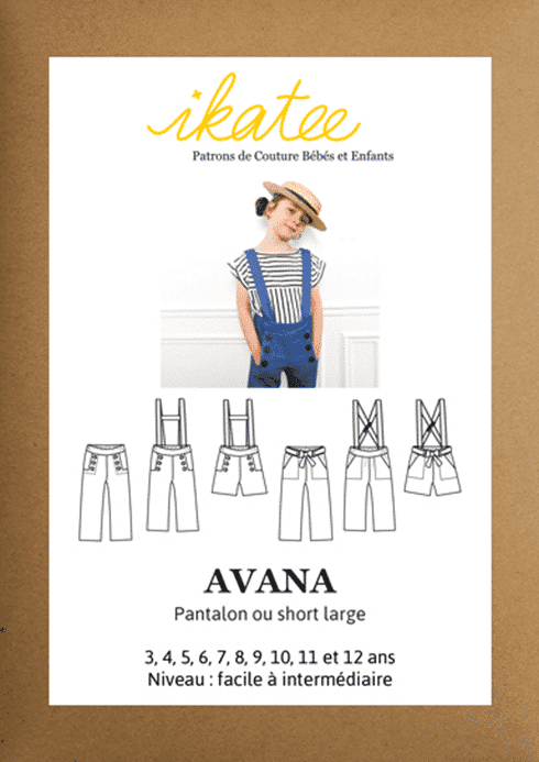 Short, pantalon Avana - Ikatee Patron de couture - Pochette
